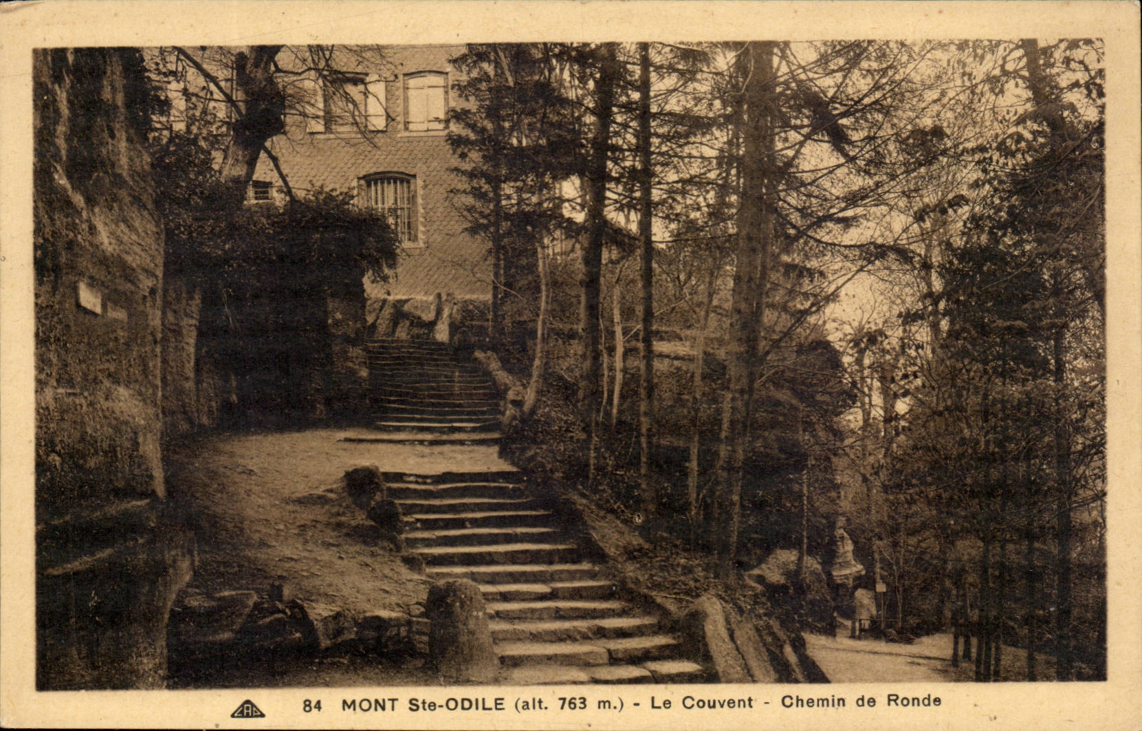 CPA Mont Saint Odile die umfasste Weise des Klosters