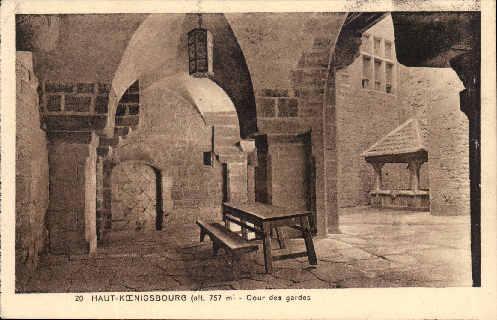 CPA High Koenigsbourg Court of the guards