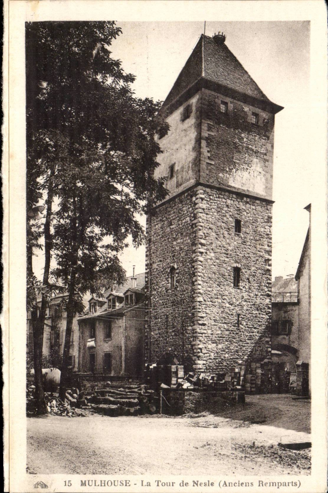 Mulhouse CPA the tower of Nesle (old walls)