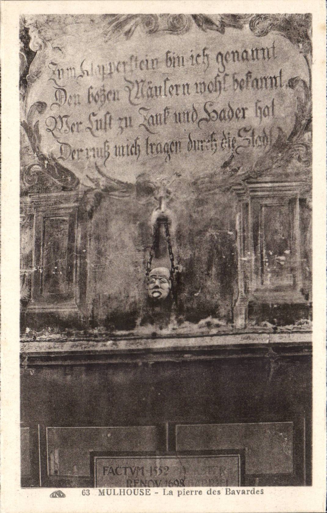 Stein Mulhouse-CPA der Geschnatterkasten