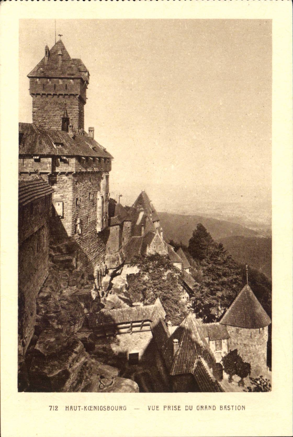 High Koenigsbourg CPA Seen from of the large bastion