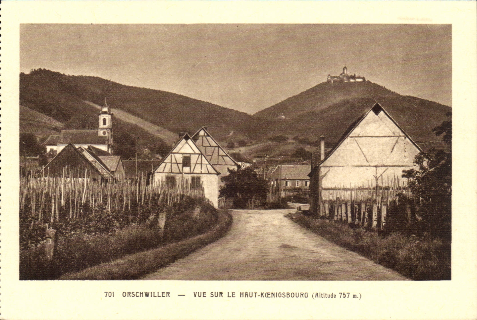 Orschwiller cPA Seen on High Koenigsbourg
