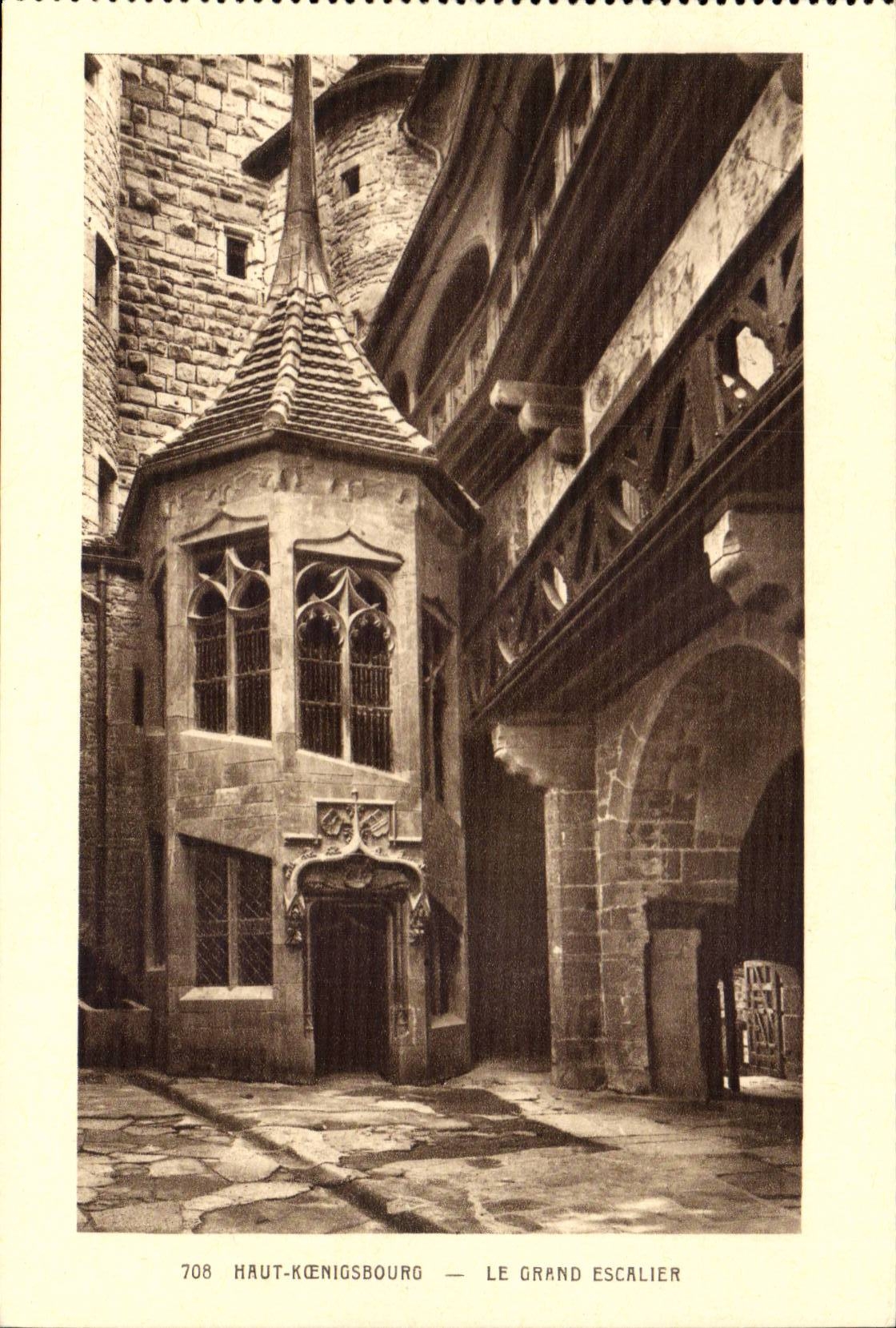 High Koenigsbourg CPA the large staircase