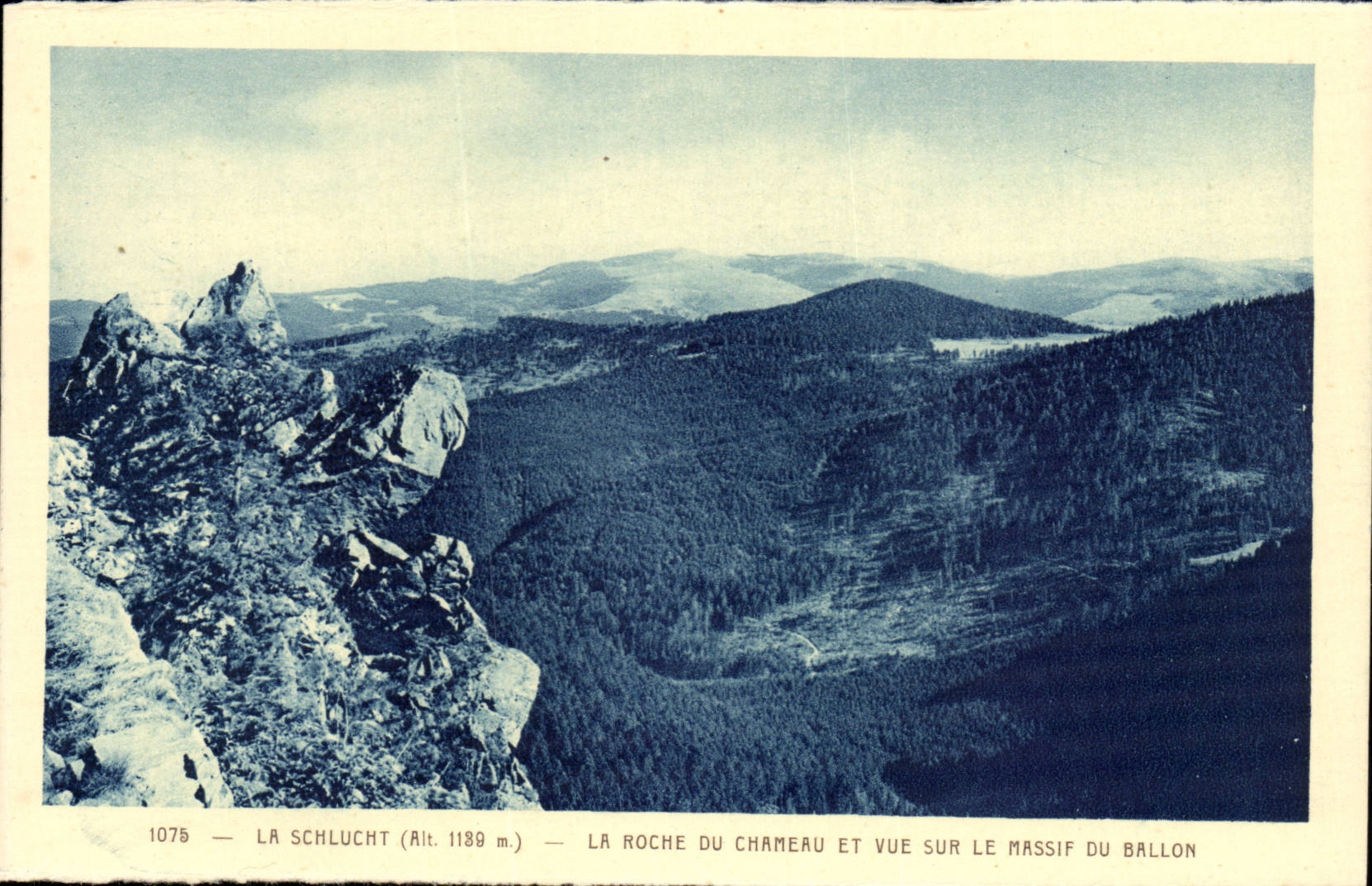 CPA Schlucht the rock of the camel and sight on the solid mass of the Balloon