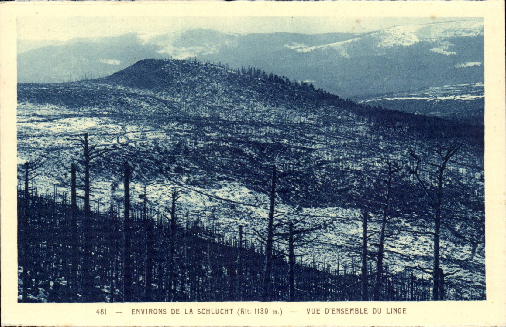 CPA Surroundings of Schlucht Overall picture of the Linen