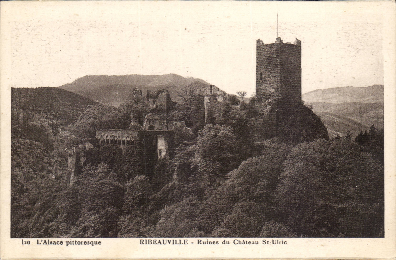 Ribeauville CPA Ruins of the castle St Ulric