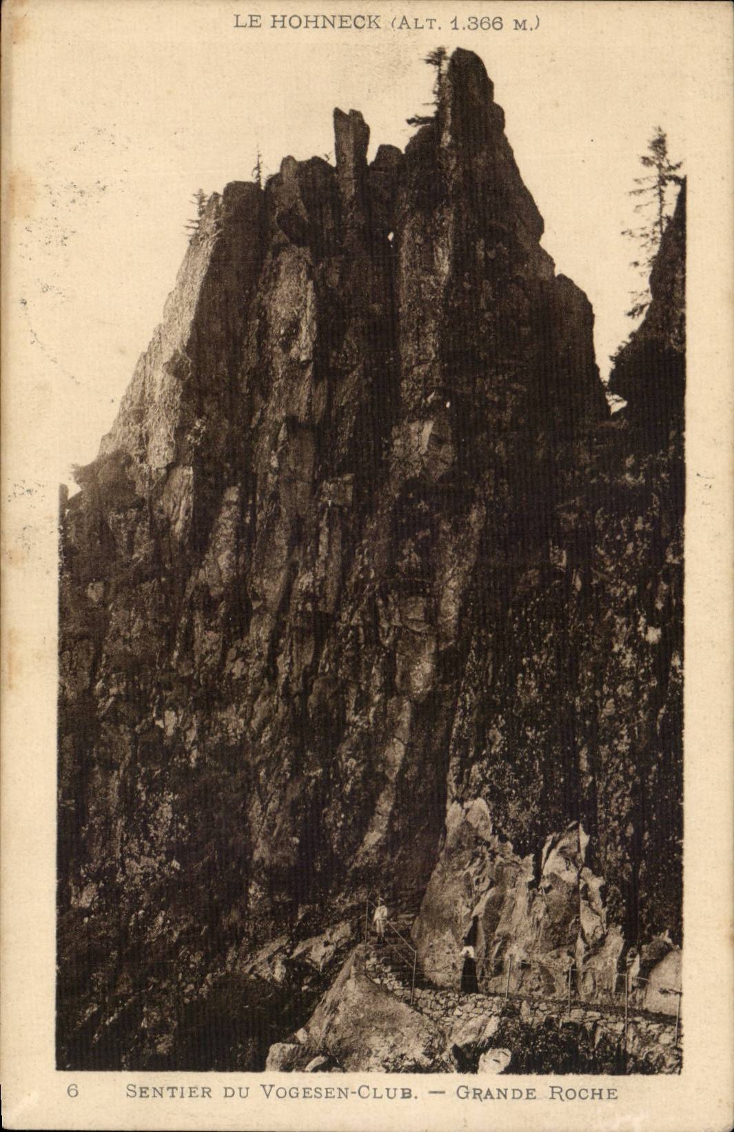 Hohneck CPA Path of Vogesen Club Large rock