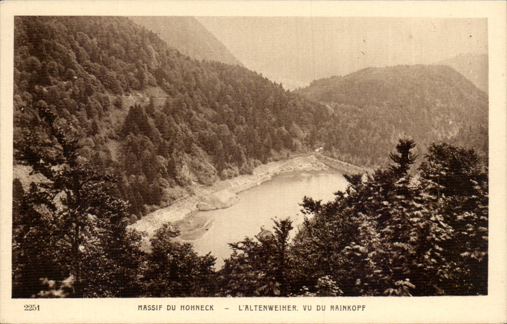 Mountain of Hohneck CPA the altenweiher seen of Rainkopf