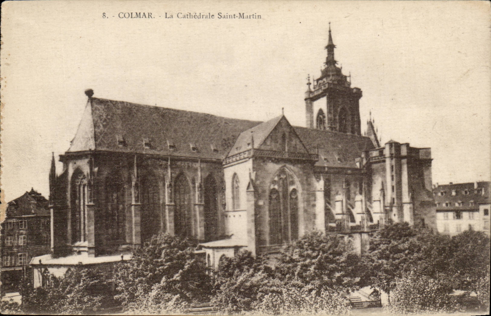 Colmar cPA the cathedral Saint Martin