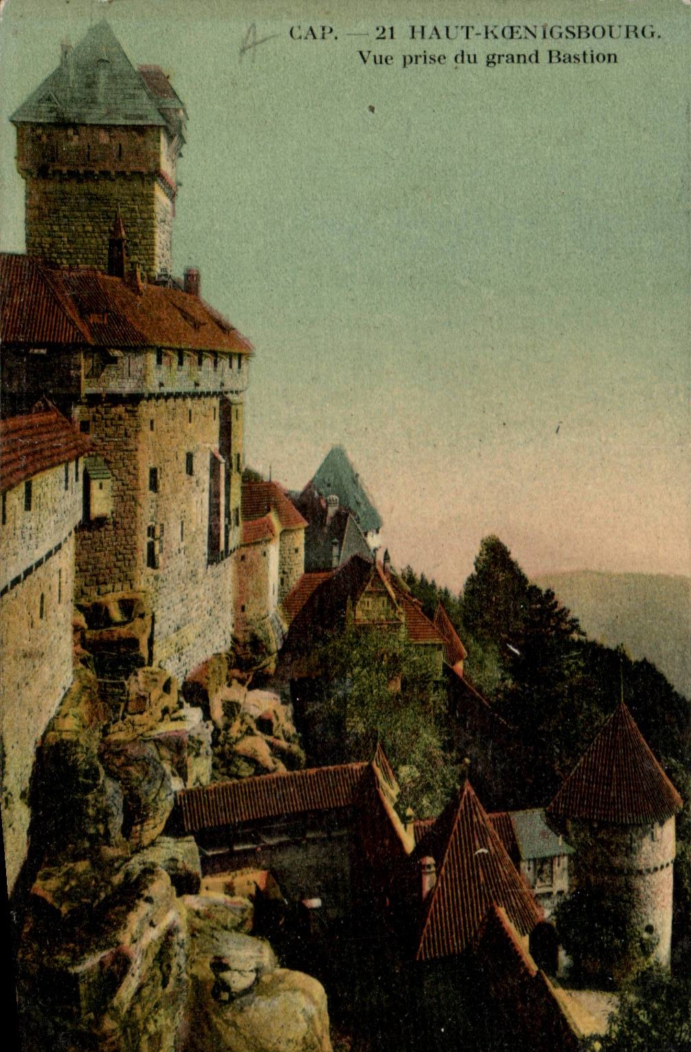 High koenigsbourg CPA Seen from of the large bastion