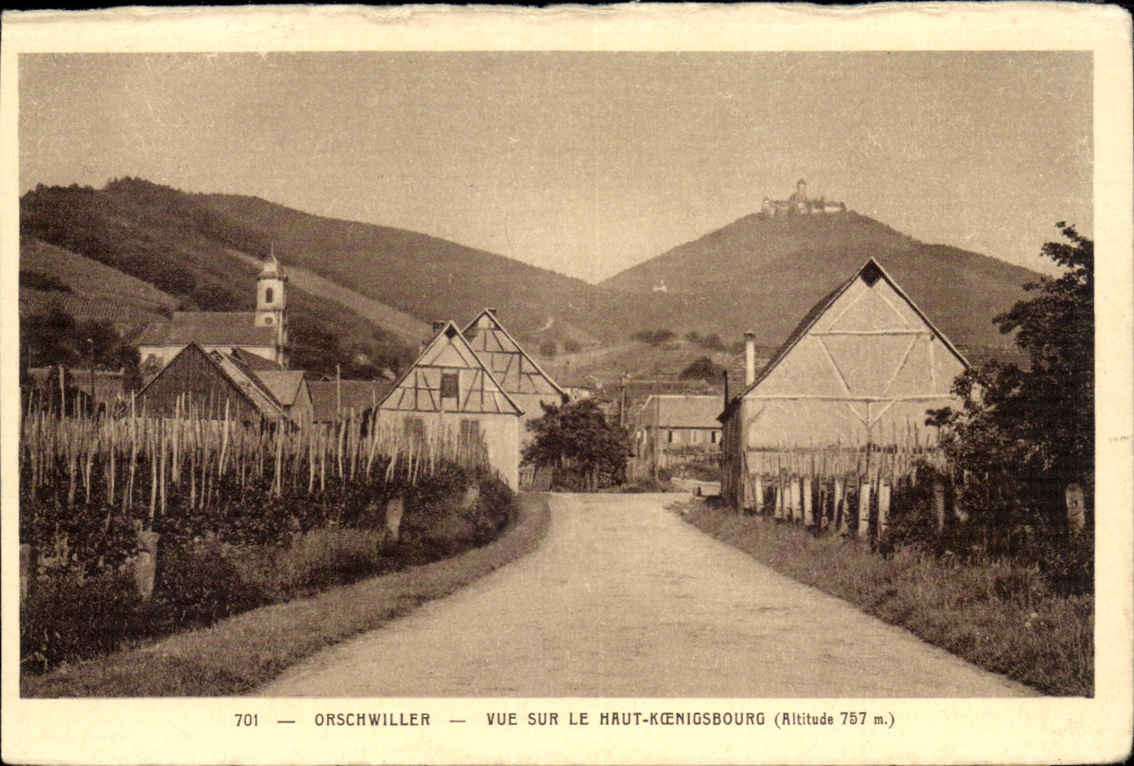 orschwiller CPA Seen on High Koenigsbourg