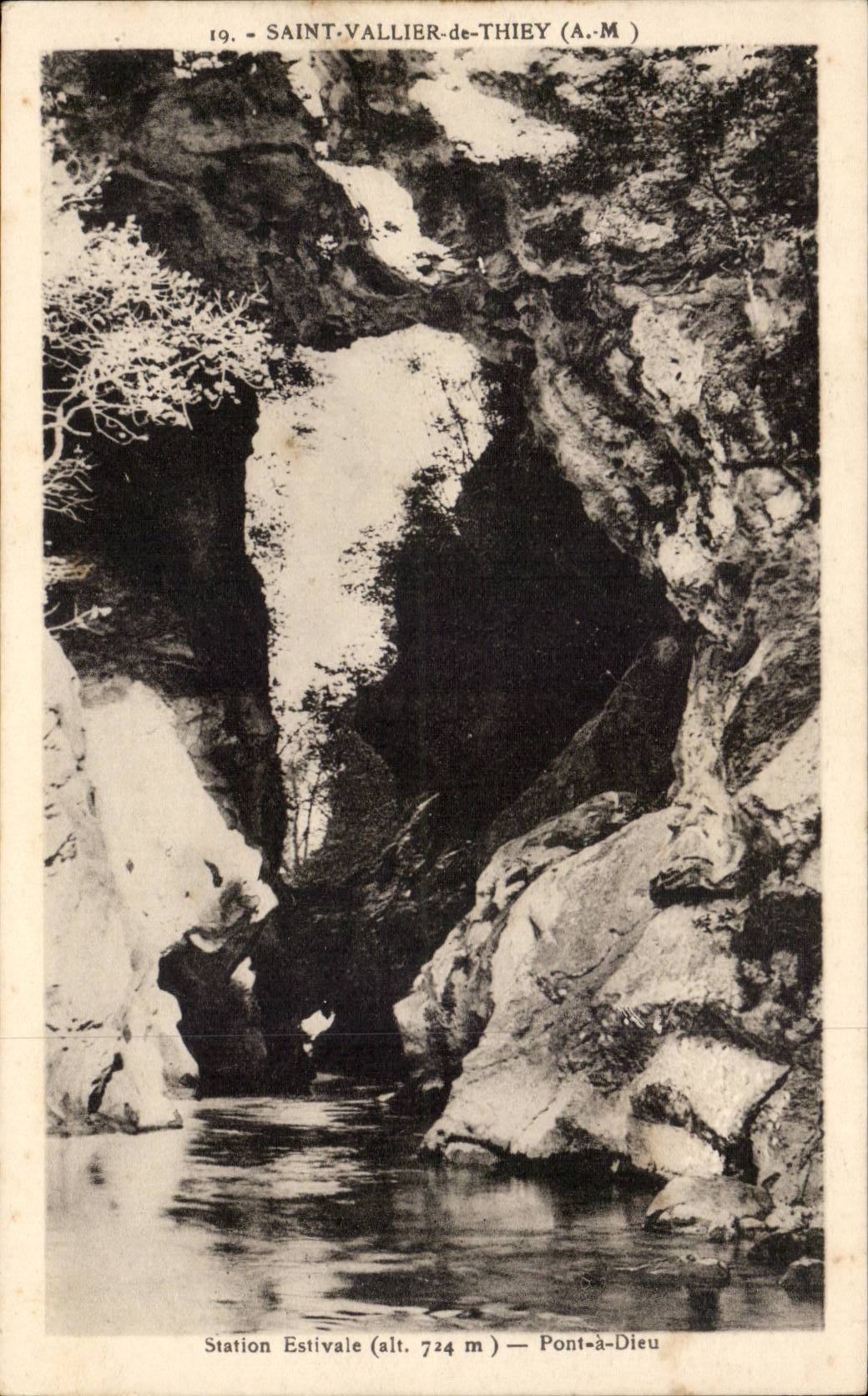 Saint Vallier Thiey CPA hat sommerliche Station Pont Gott