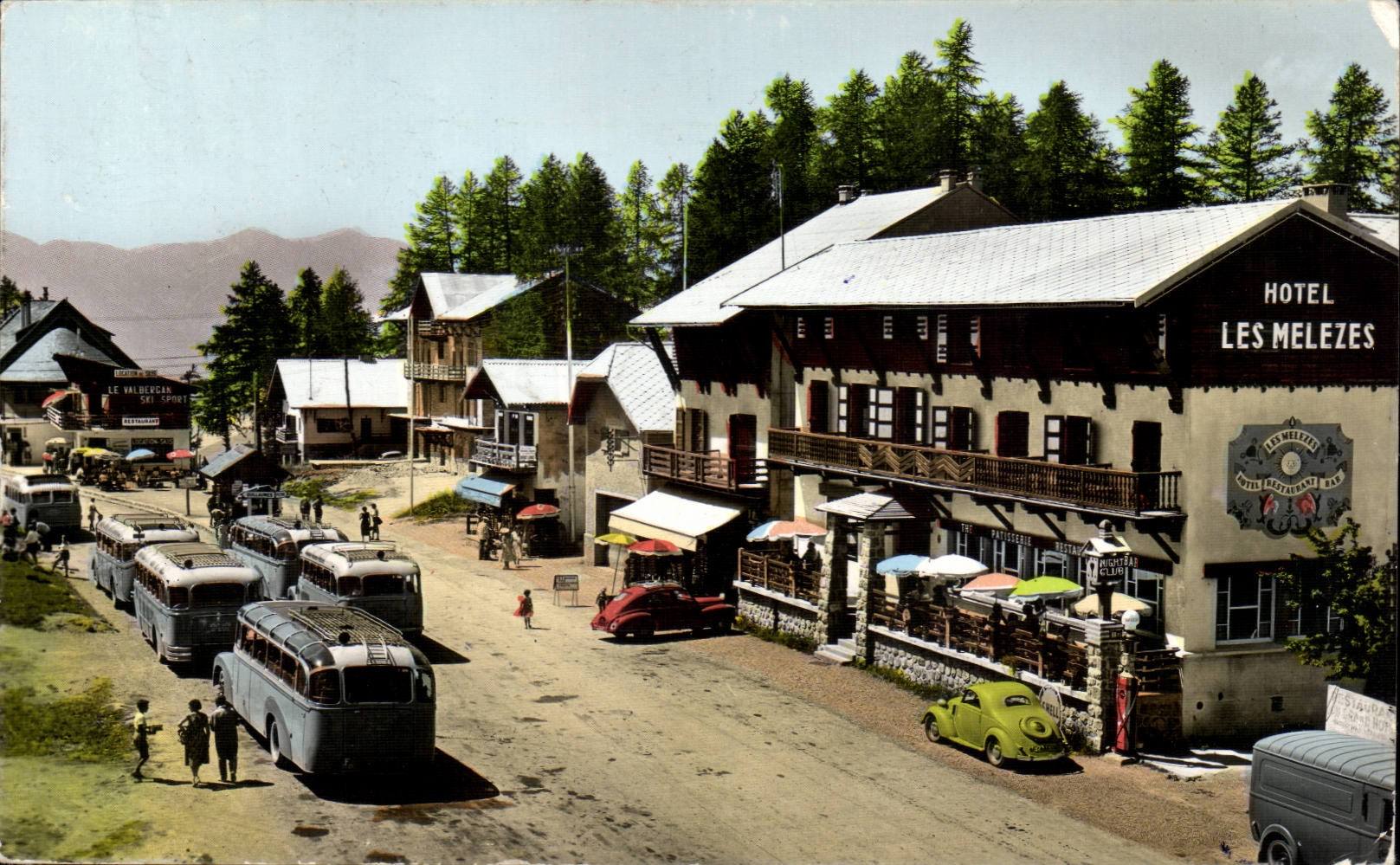 Valberg MODERNE KARTE die Mitte des Dorfs