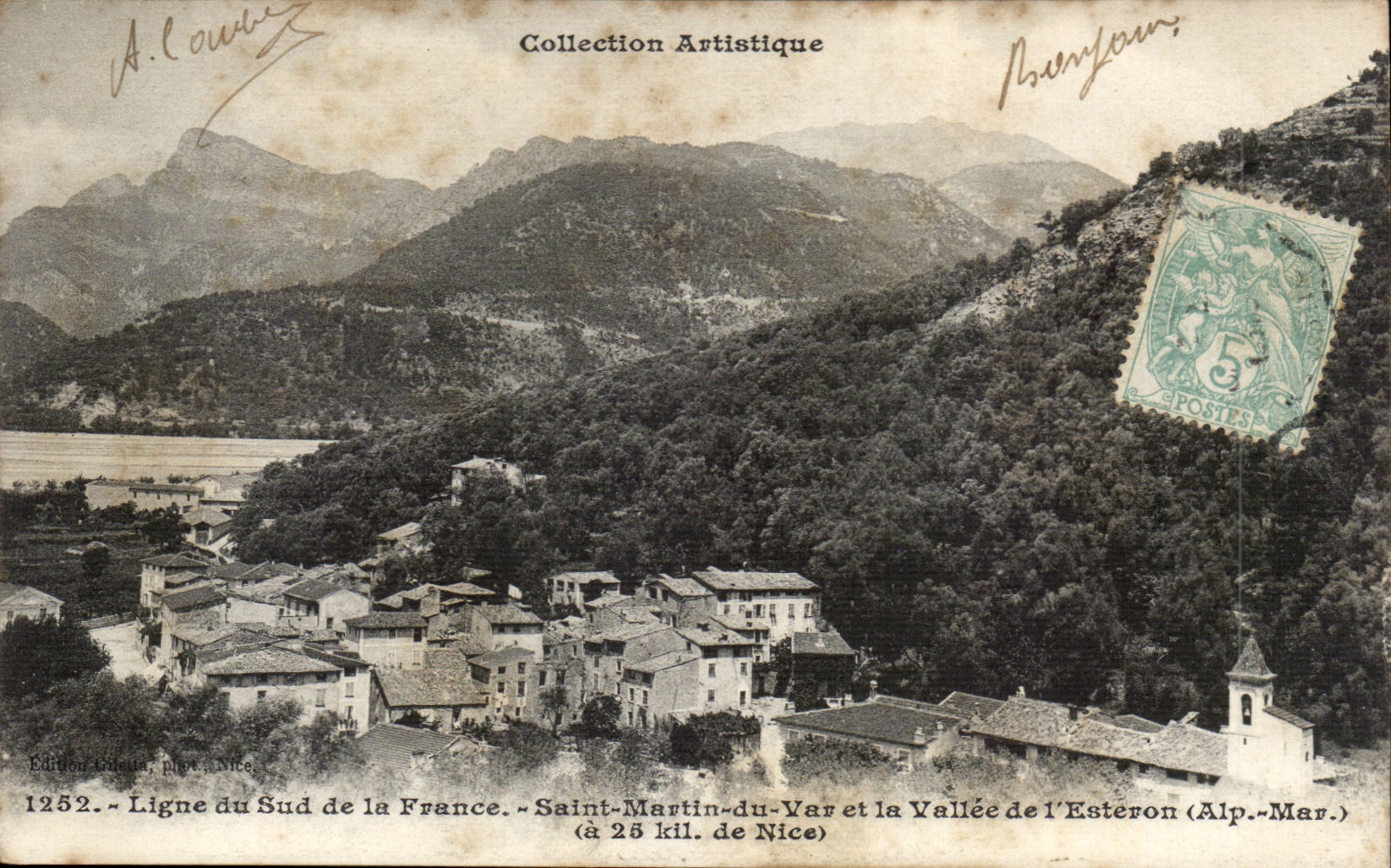 CPA Linie des Sudens von Frankreich Saint Martin des VAr und von Tal von Esteron