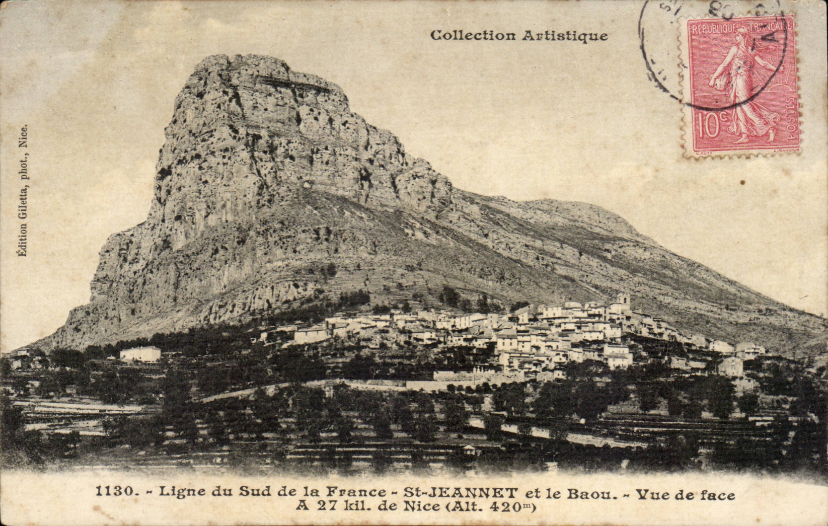 Linie des Sudens von Str Jeannet und das bAou Frankreich-CPA