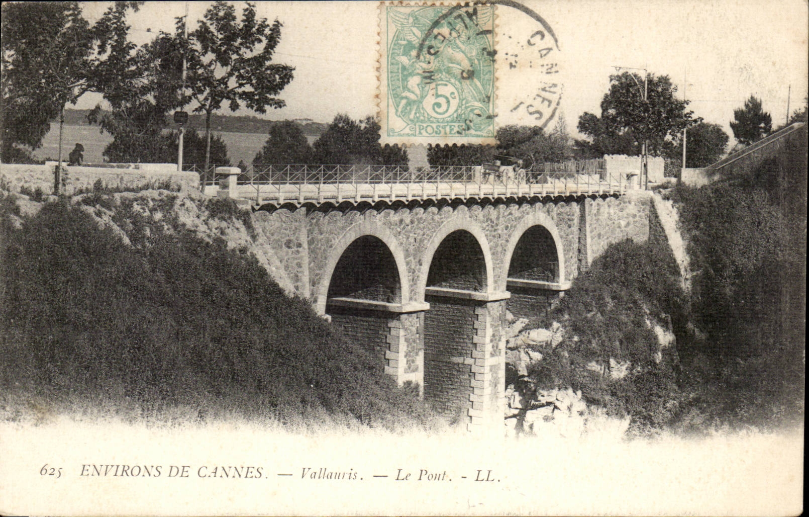 Surroundings of Cannes CPA Vallauris the bridge