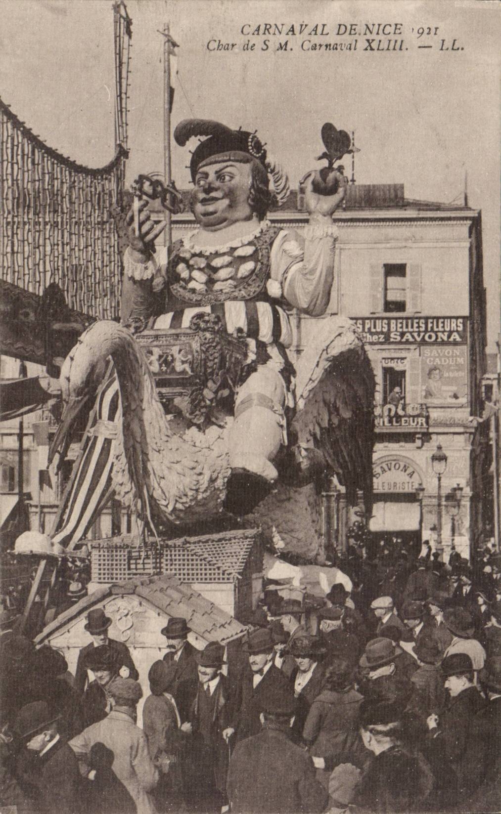 Karneval von Nizza - Behalter von s-Herrn Carnaval XLII - 1921 - CPA