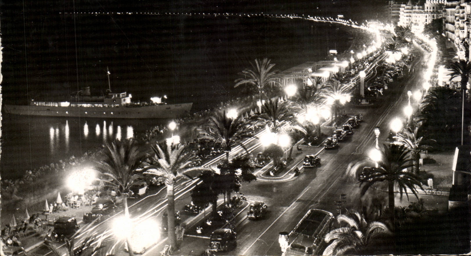 Nett - Weg Englisch - die Nacht - CPA