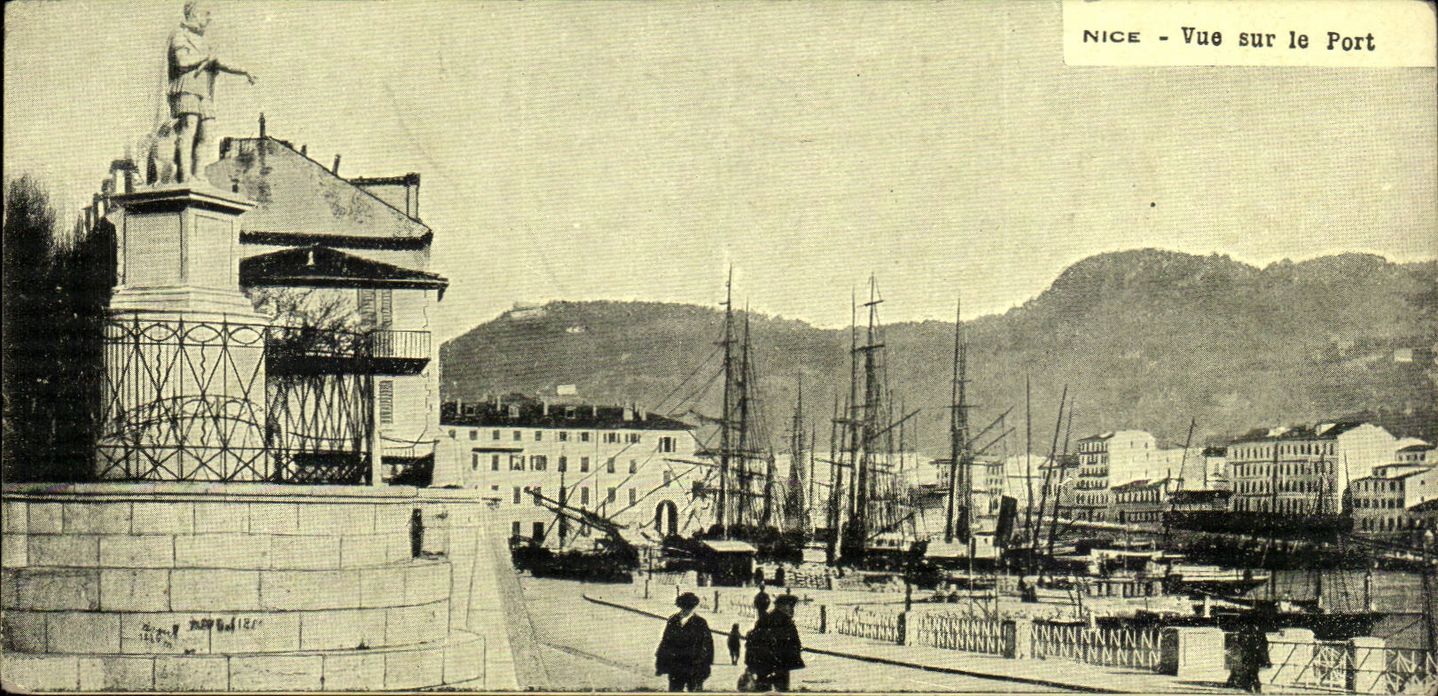 Nettes - Anblick auf dem Hafen - CPA