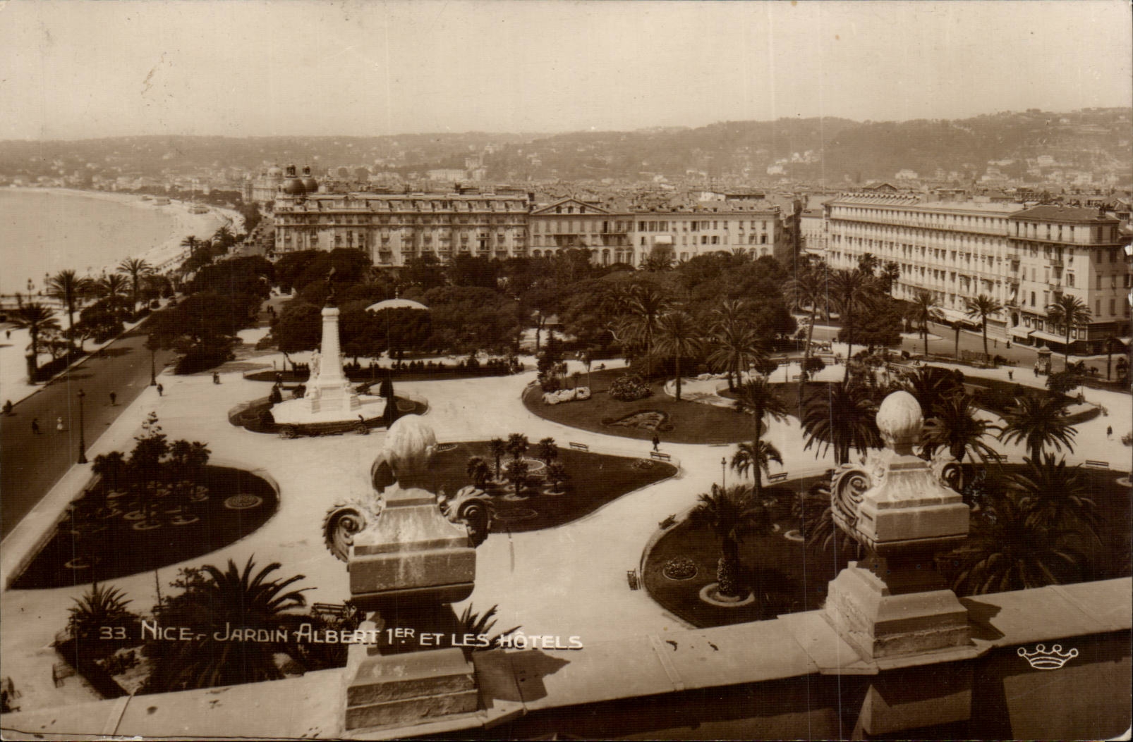 Nettes CPA Garden Albert 1 und Hotels