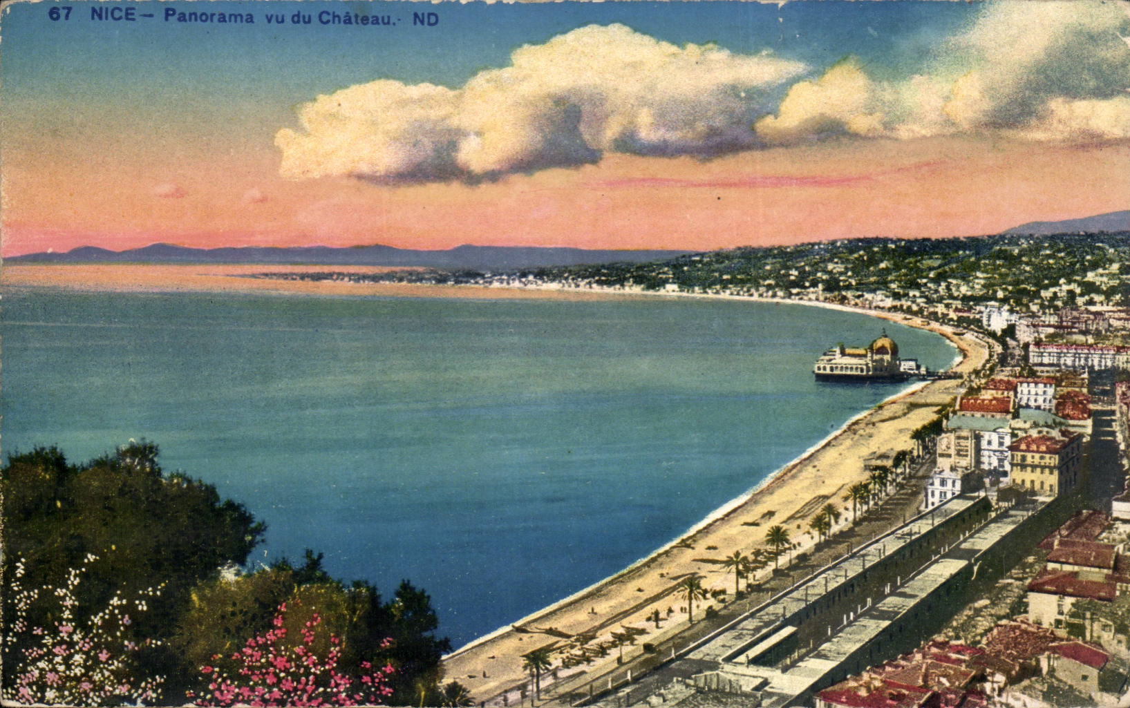 Nettes CPA Panorama gesehen vom Schloss