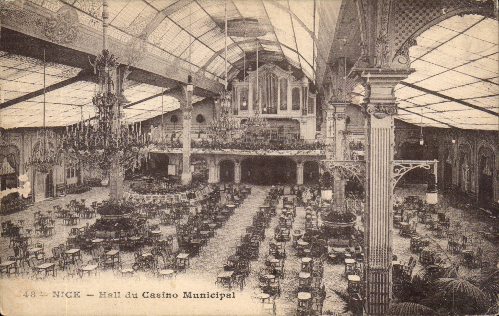 Nettes CPA Hall des stadtischen Kasinos