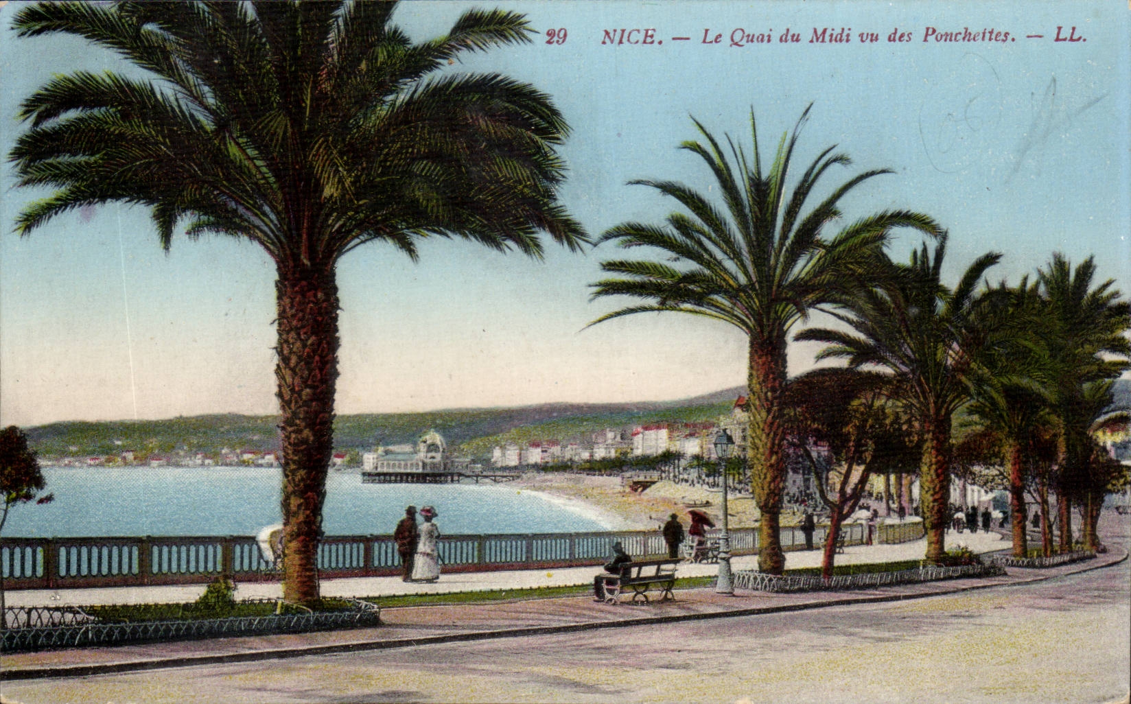 Nice CPA the quay of Midday seen of Ponchettes