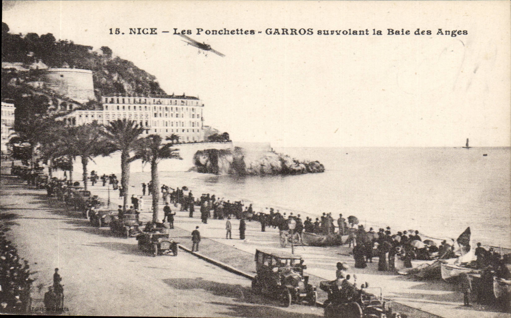 Nettes CPA Ponchettes Garris Fliegen uber Bucht der Engel