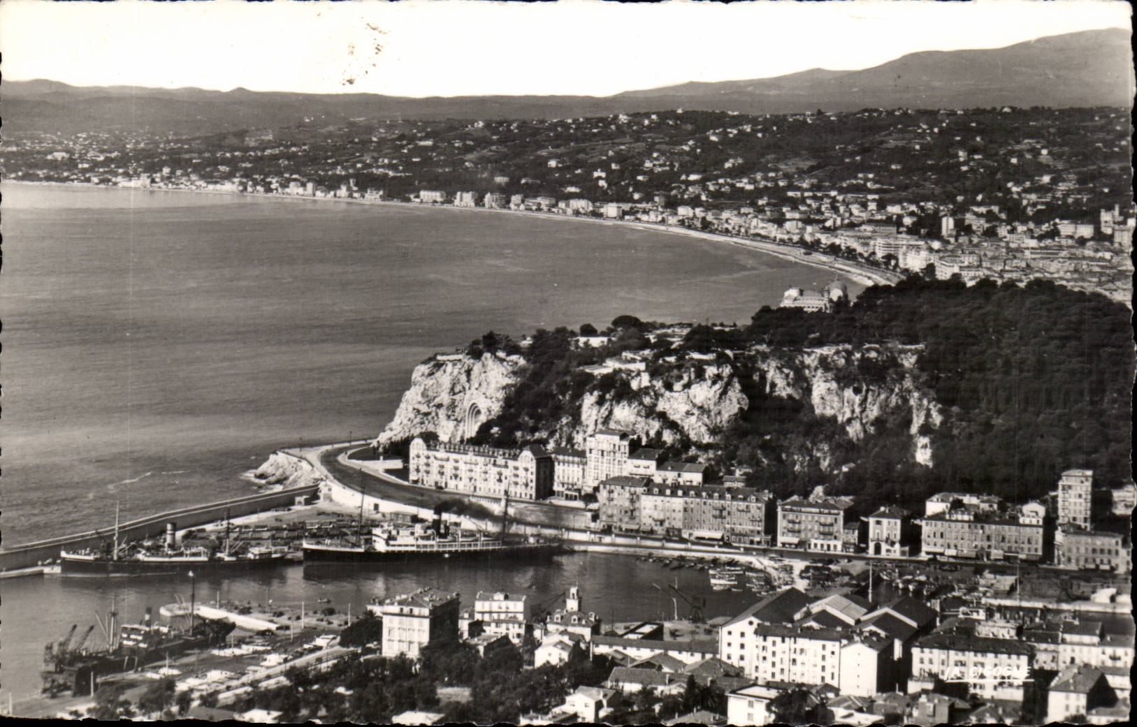 Nettes CPA der Hafen und die Bucht der Engel