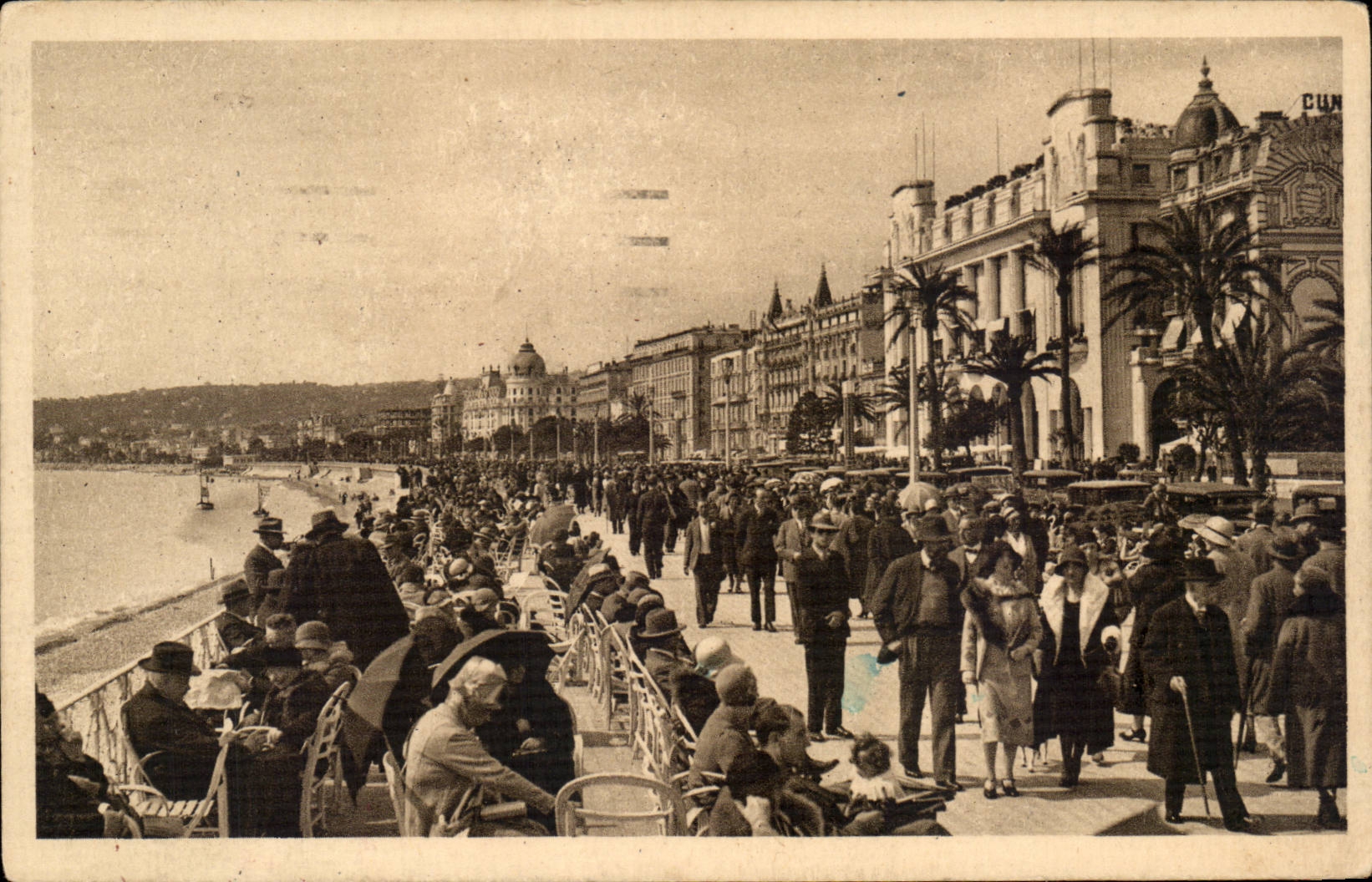 Netter CPA Weg der englischen toursites zur Sonne