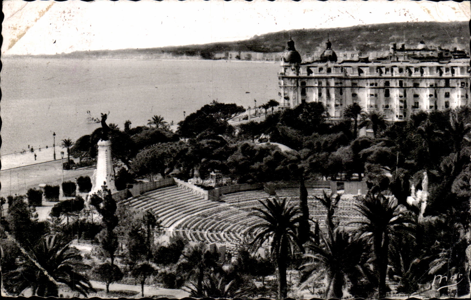 Nettes CPA der Garten Albert das 1 Freilufttheater