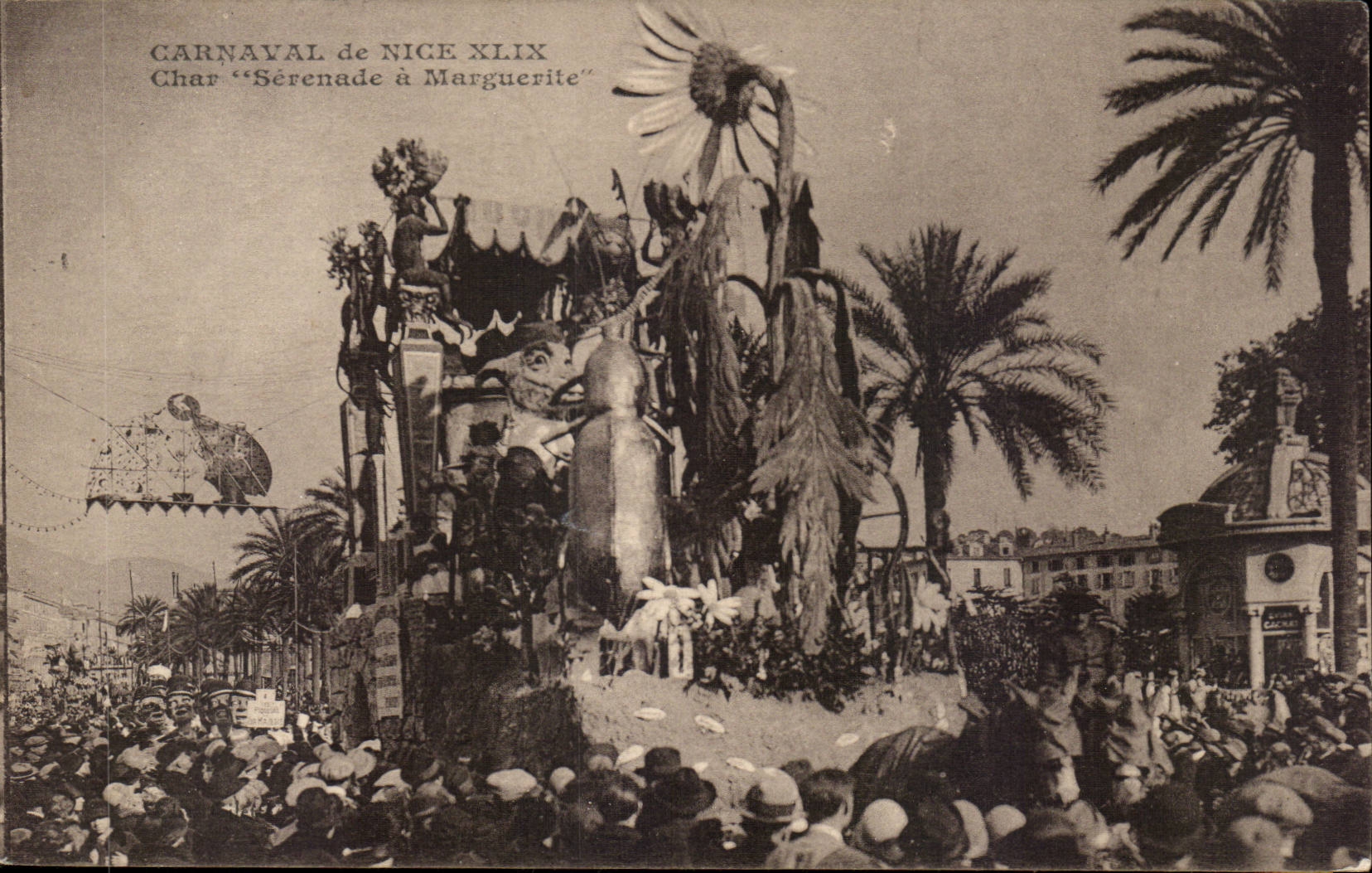 Nettes CPA Carnaval des Nizza PutzfrauSerenade hat Ganseblumchen