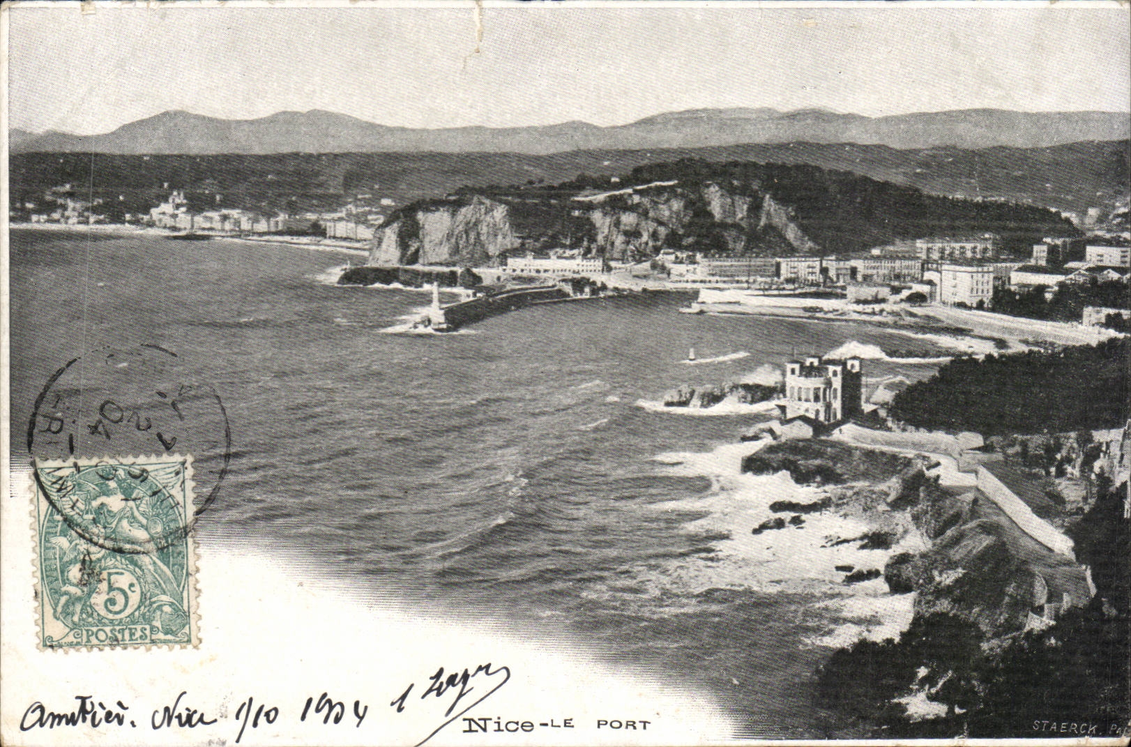 Nettes CPA der Hafen