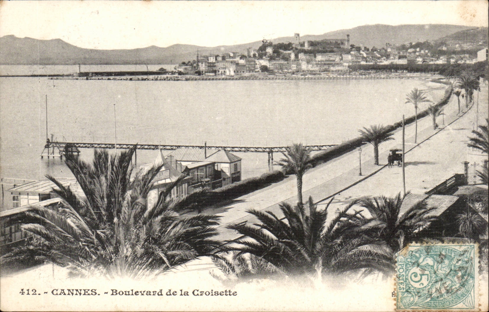 Cannes CPA Boulevard of the Small cross