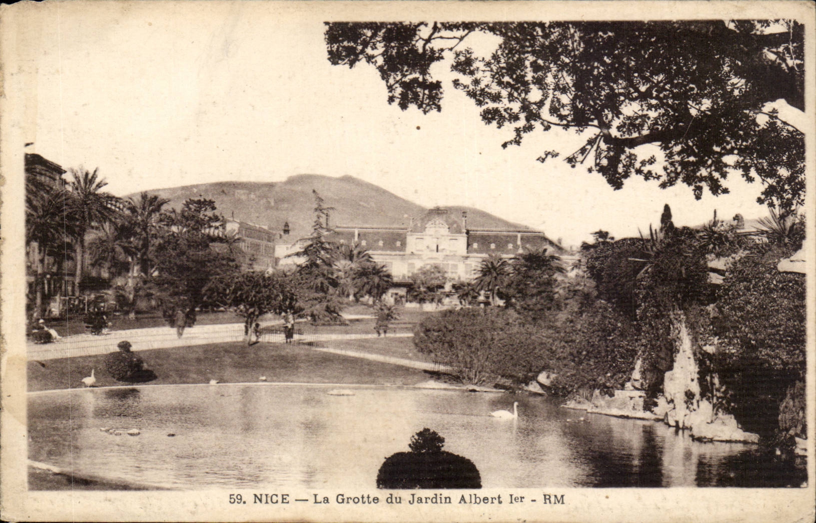 Nettes CPA die Hohle des Gartens Albert 1