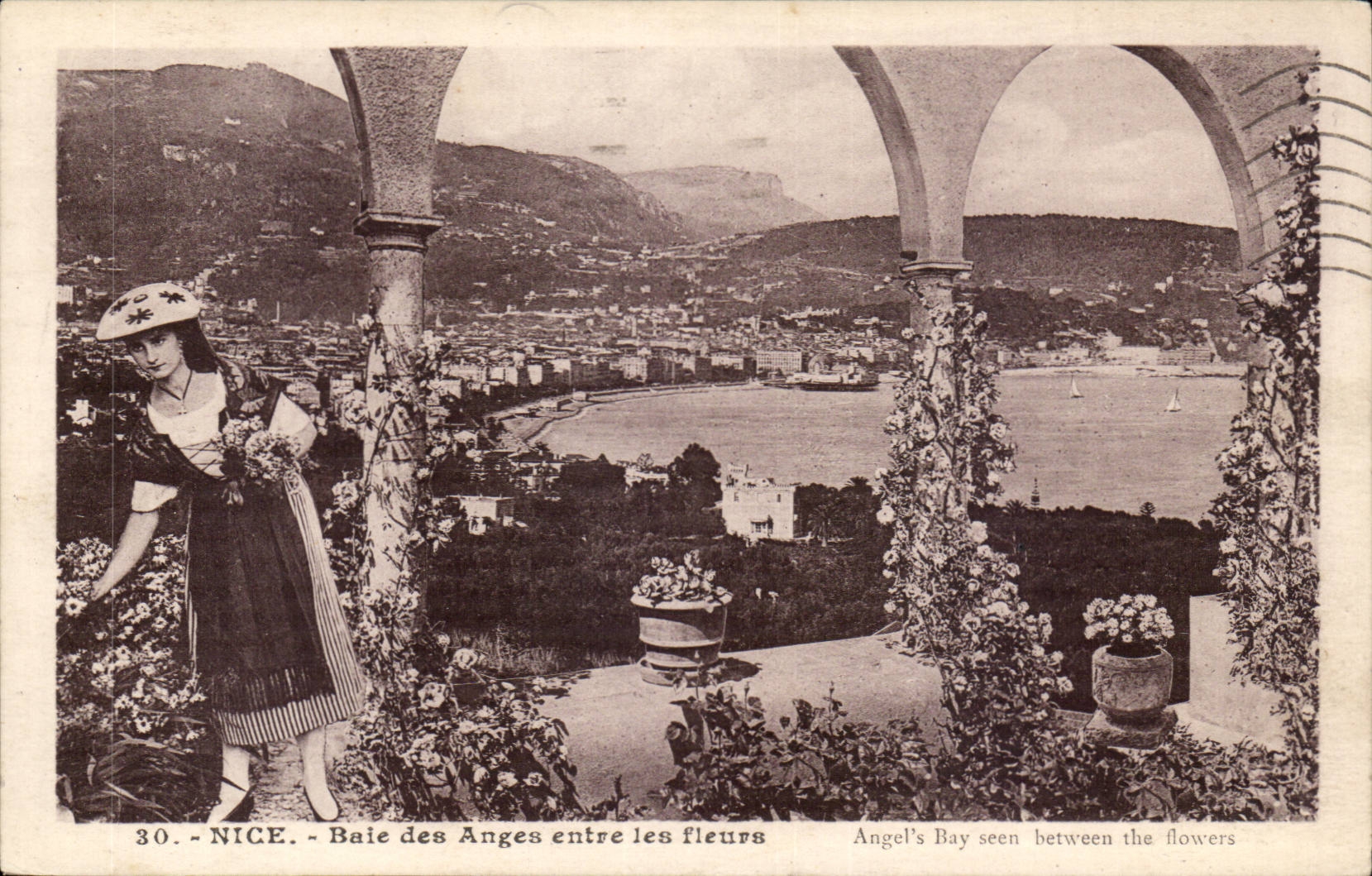 Nette CPA Bucht der Engel zwischen den Blumen