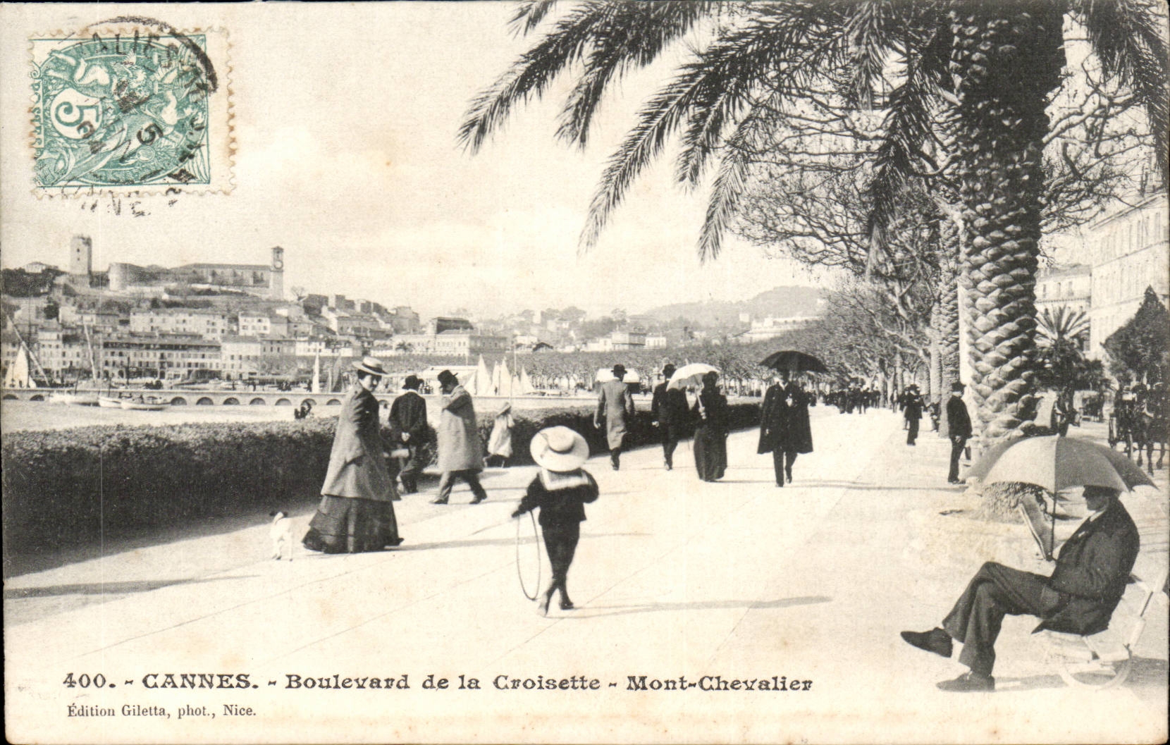 Cannes CPA Boulevard of the small cross Mount Knight