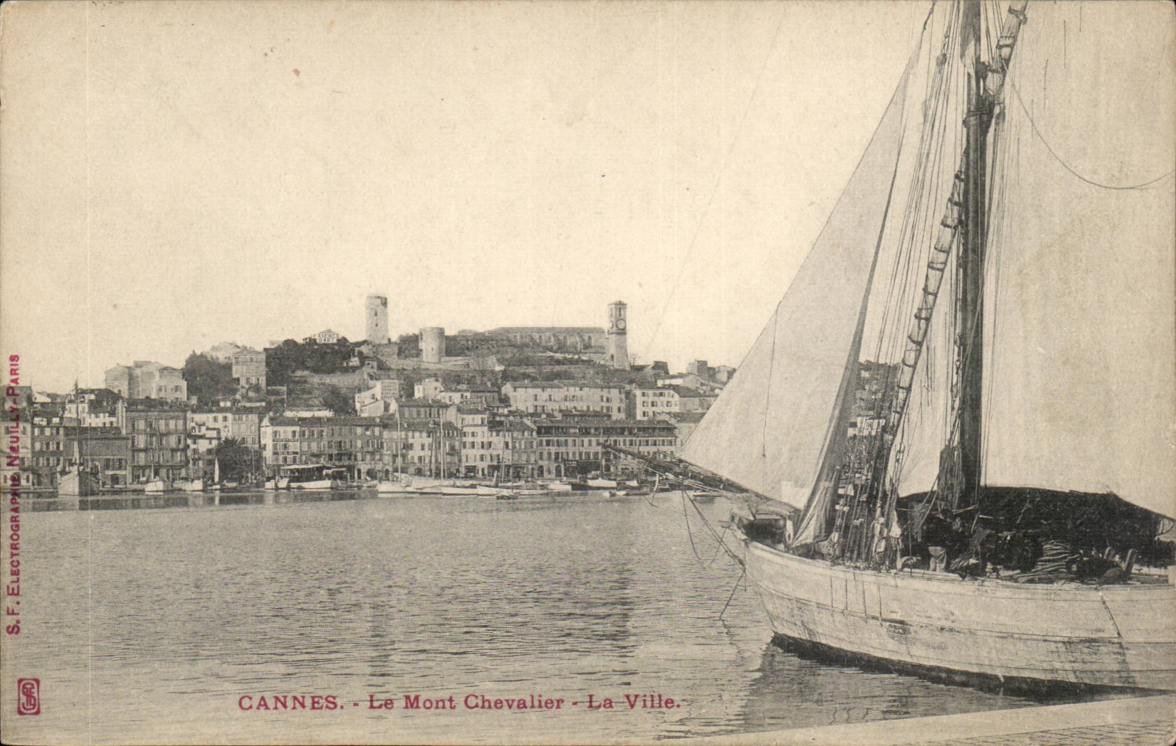 Cannes CPA the mount Knight the city