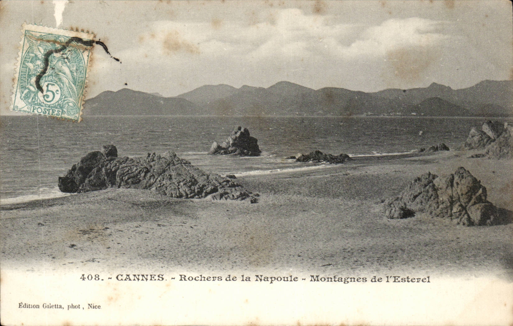 Cannes CPA Rocks of Napoule Mountains of Esterel