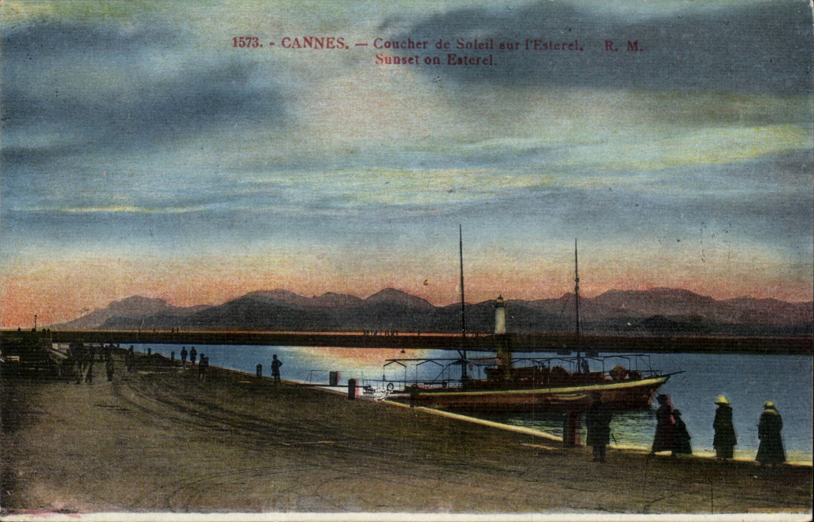 Cannes CPA Sunset on the esterel