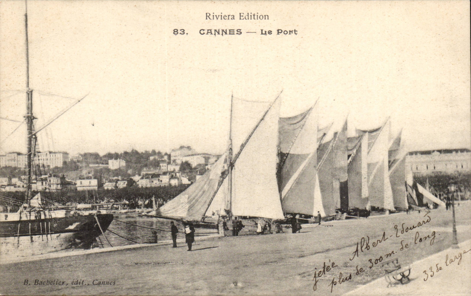 Cannes CPA the port (boats)
