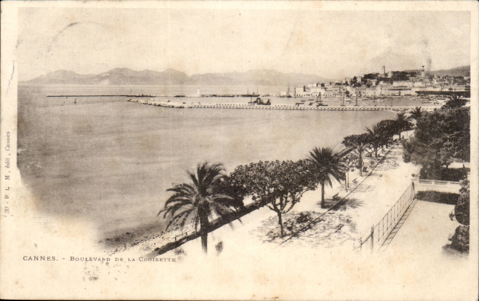 Cannes CPA Boulevard of the small cross