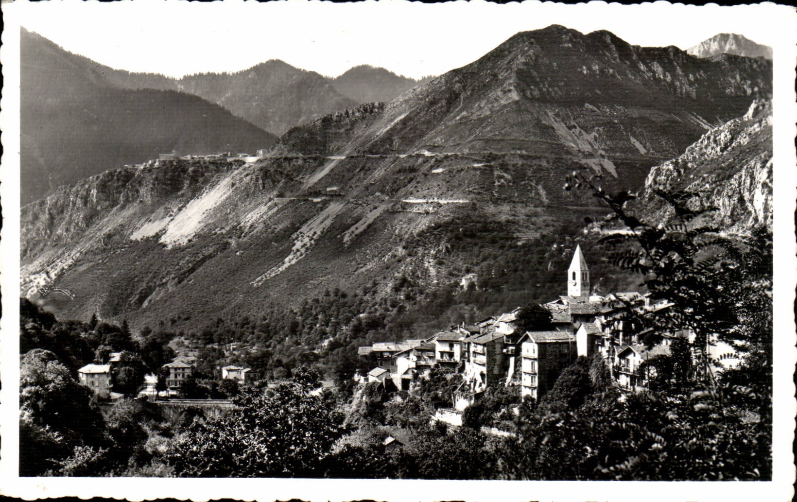 Saint Martin Vesubie - alt 960 - View - Switzerland Nicoise - CPA