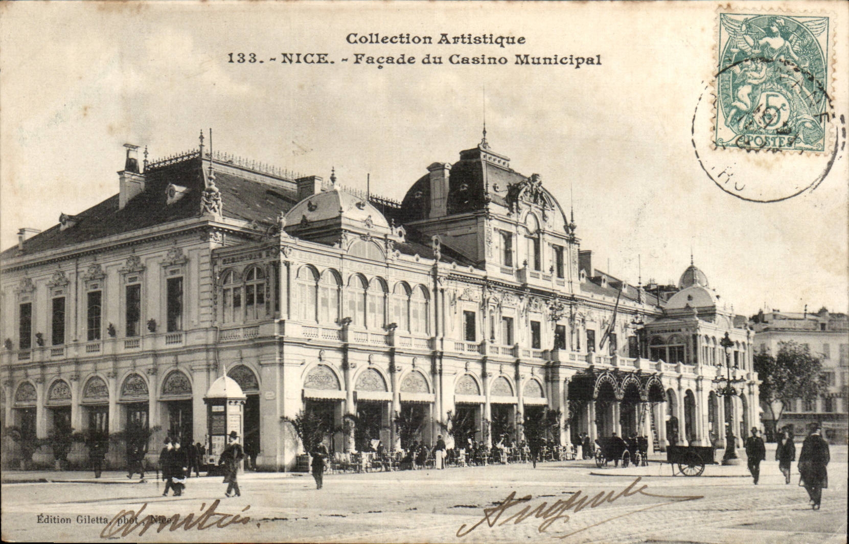 Nettes - Front des Municiapl Kasinos - CPA