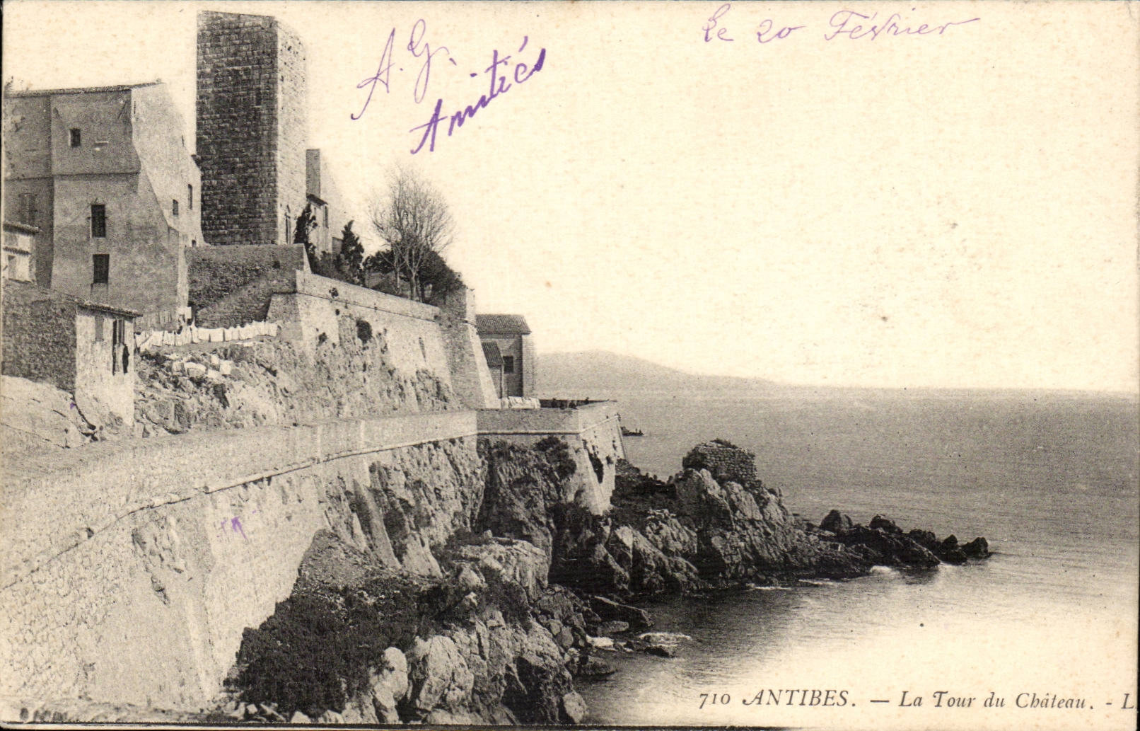 Antibes CPA the tower of the castle