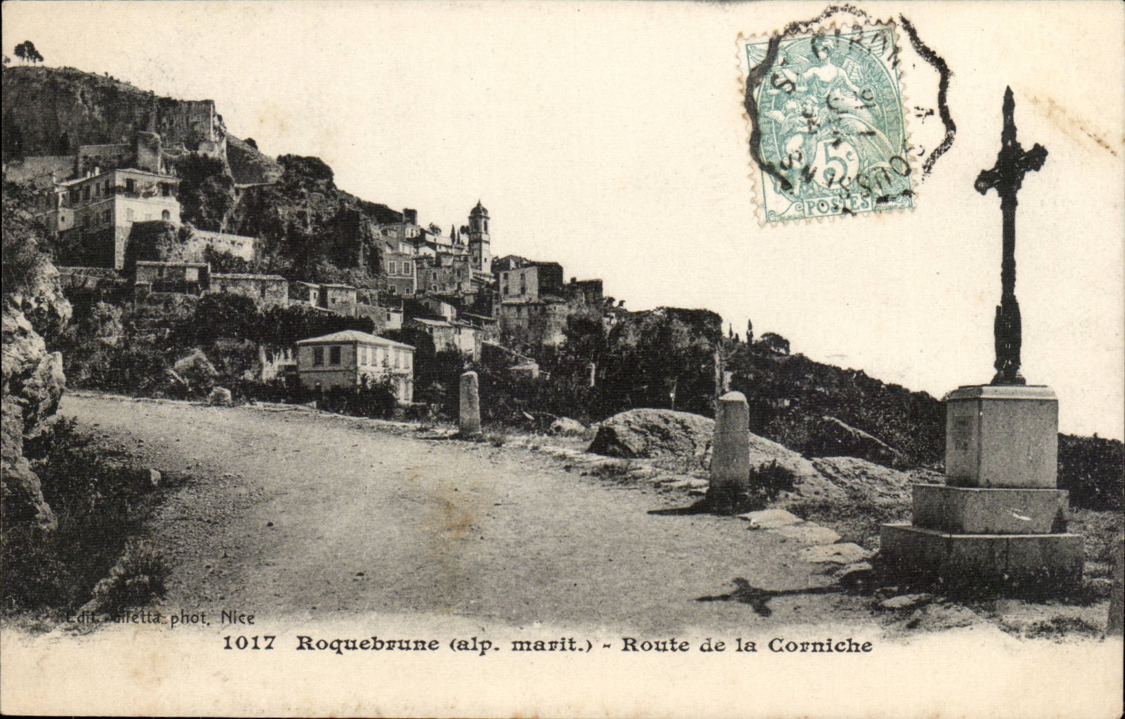 Roquebrune CPA Strasse des Gesimses