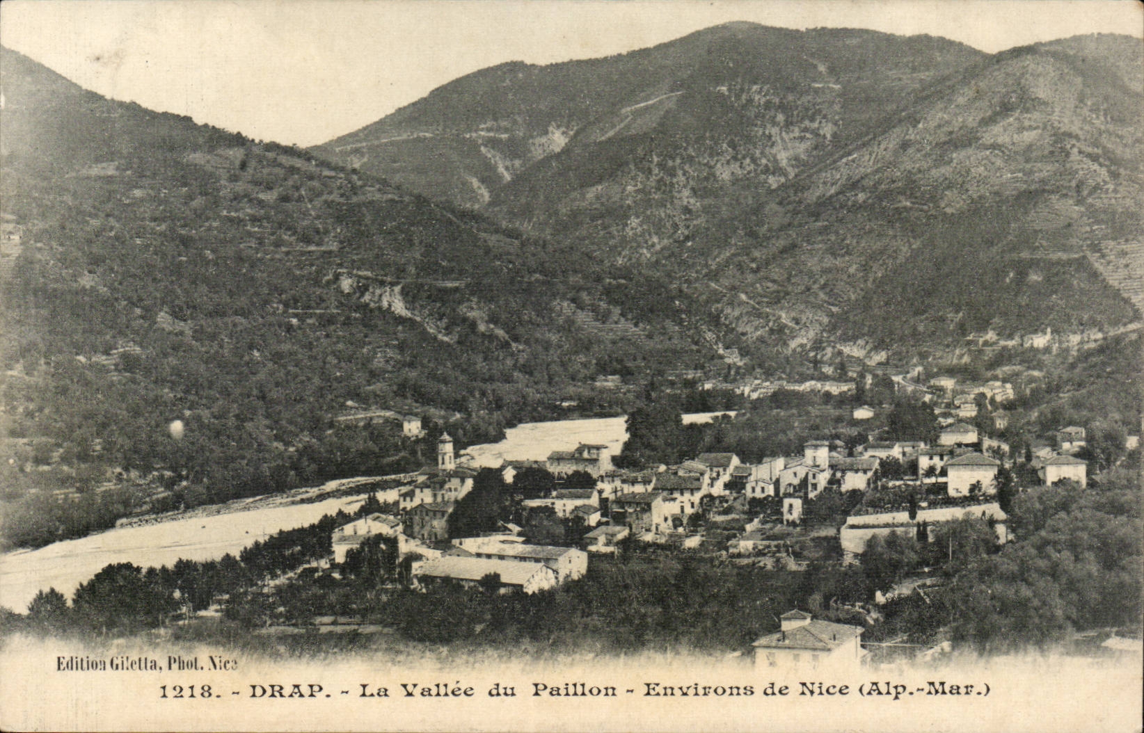 Tuch CPA das Tal der Flitter-Umlagerungen von Nizza