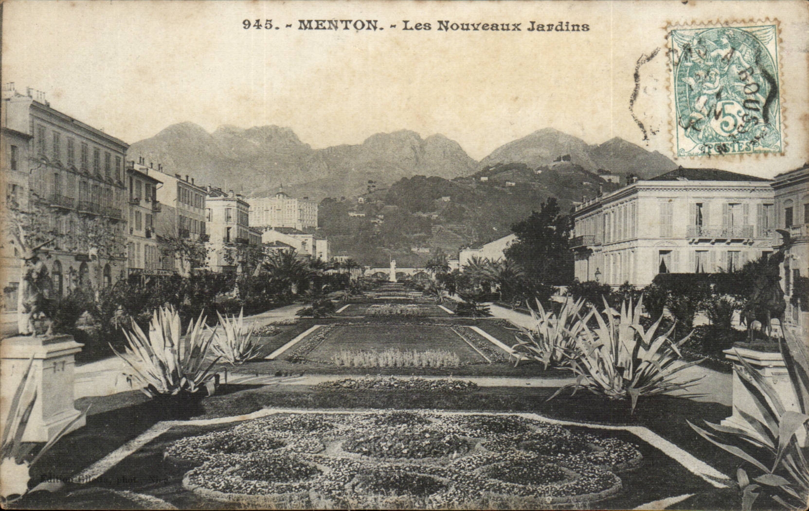 Menton - New Gardens - CPA