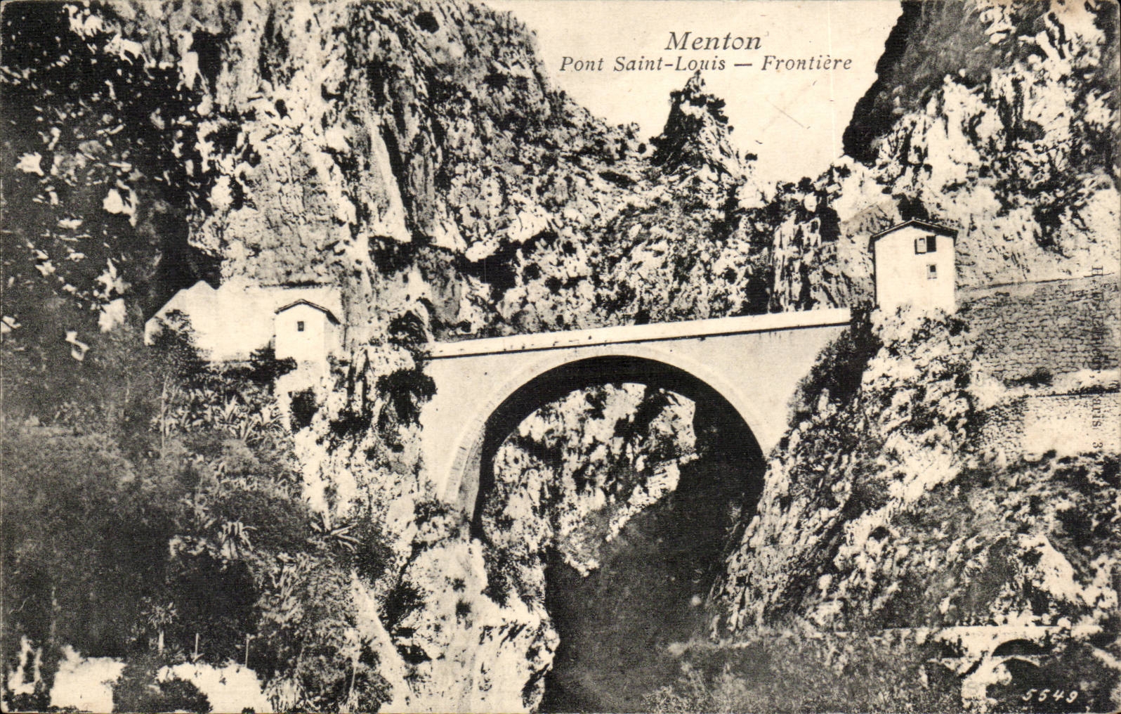 Menton - Holy Bridge Louis - Border - CPA