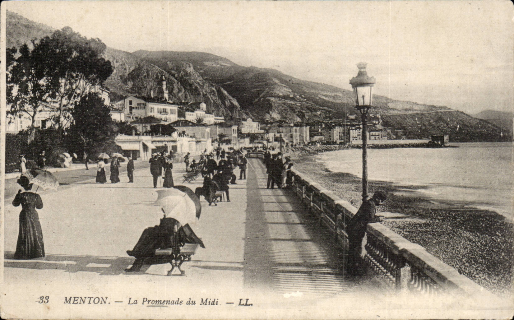 Menton - the Walk of the South - CPA